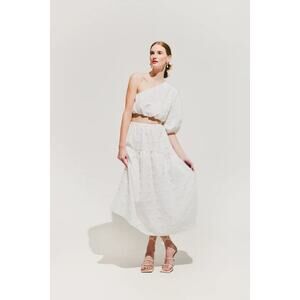 A Bronze Age Fancy Field Skirt White Womens Size Small